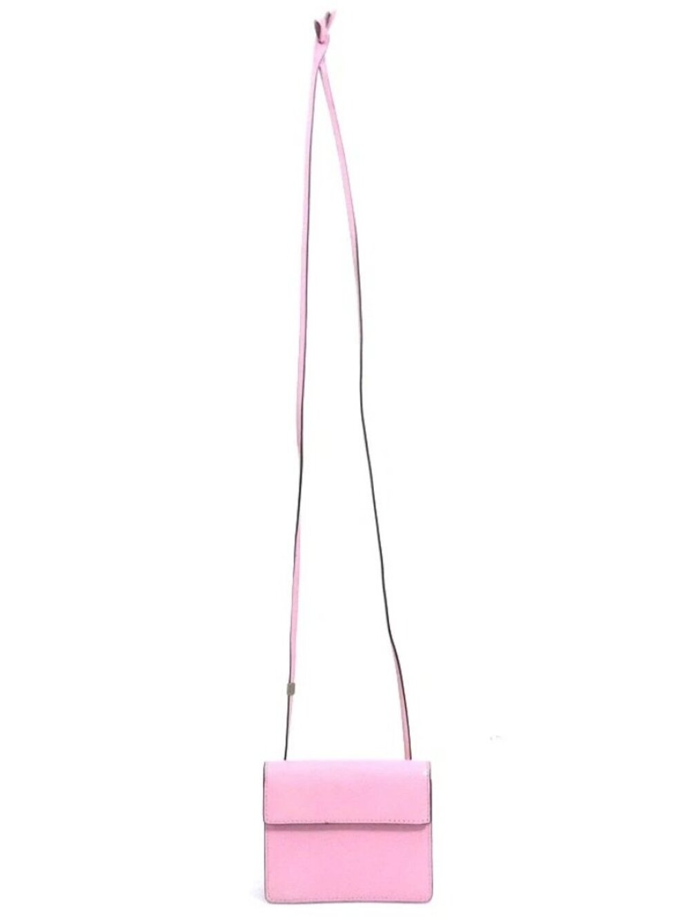 Auth PRADA Pochette Pink Leather/Silvertone - e61826a - Picture 14 of 14
